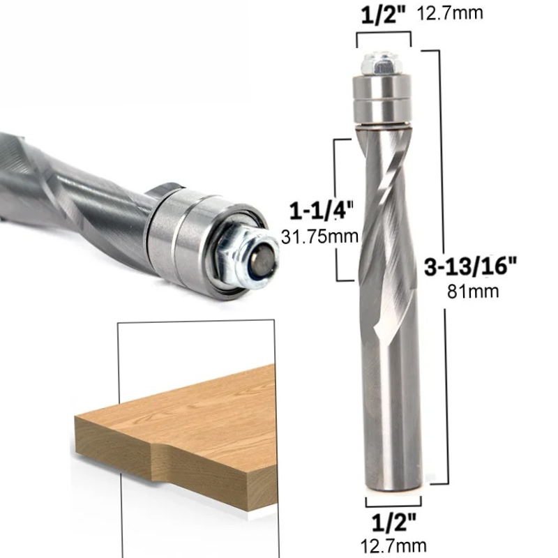 1/2인치 12mm 생크 플러시 트림 솔리드 카바이드  - Cnc Router Bit 리뷰 및 가격