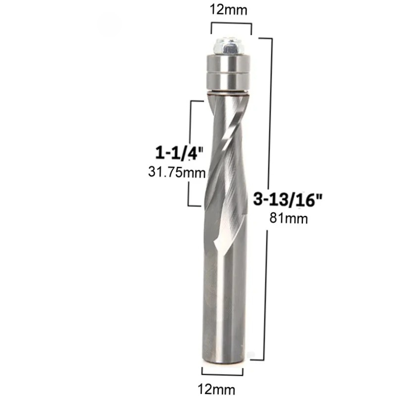 1/2인치 12mm 생크 플러시 트림 솔리드 카바이드  - Cnc Router Bit 리뷰 및 가격