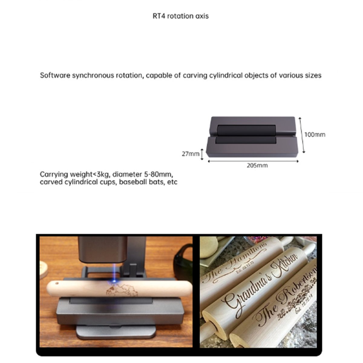 MR.CARVE C1 5W 레이저 조각기용 R4 로터리 - Rotary Axis Laser Engraver 리뷰 및 가격
