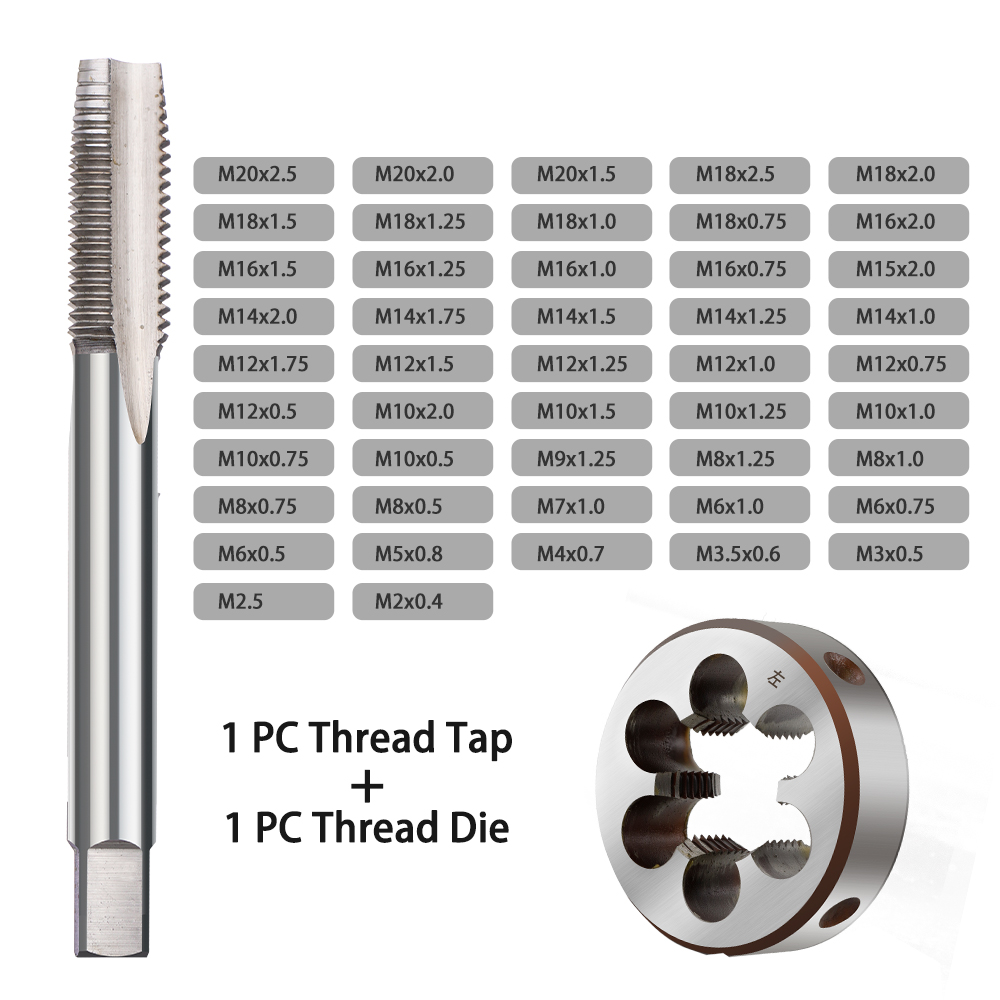2pcs 왼쪽 탭 턴 탭 및 다이 세트 HSS 기계 플 - Cnc Router Bit 리뷰 및 가격