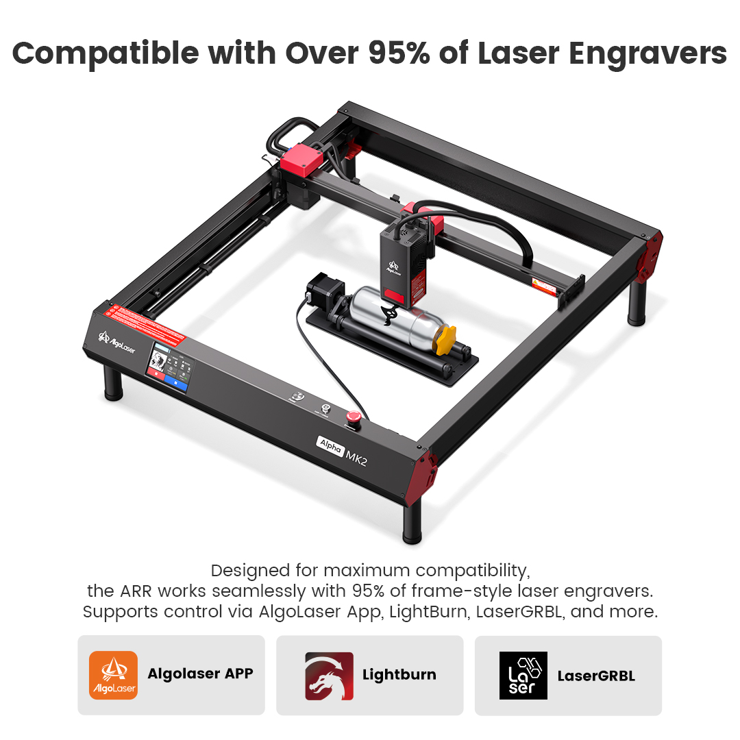 알고레이저 로터리 롤러 360 °   원통형 일반 컵, - Rotary Axis Laser Engraver 리뷰 및 가격