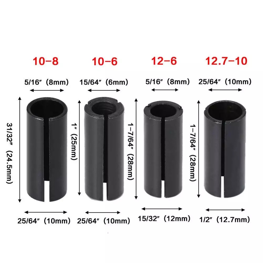 라우터 비트 어댑터 콜릿 6 6.35 8 10 12 1 - Cnc Router Bit 리뷰 및 가격