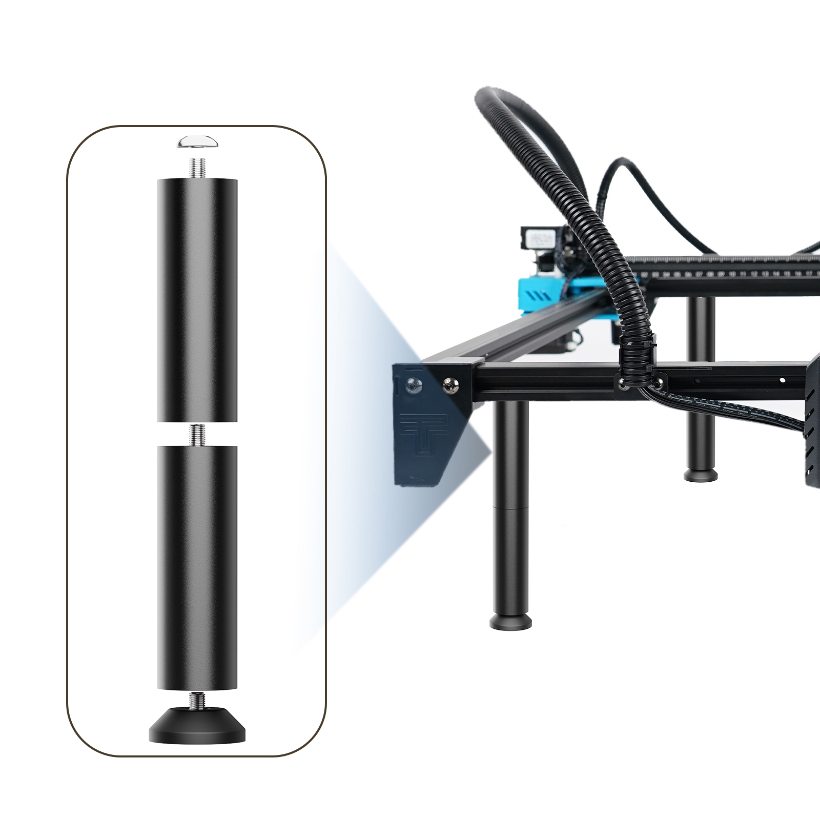 투트리스 우송샤인 레이저 조각기 150mm 높이 라이저 - Rotary Axis Laser Engraver 리뷰 및 가격