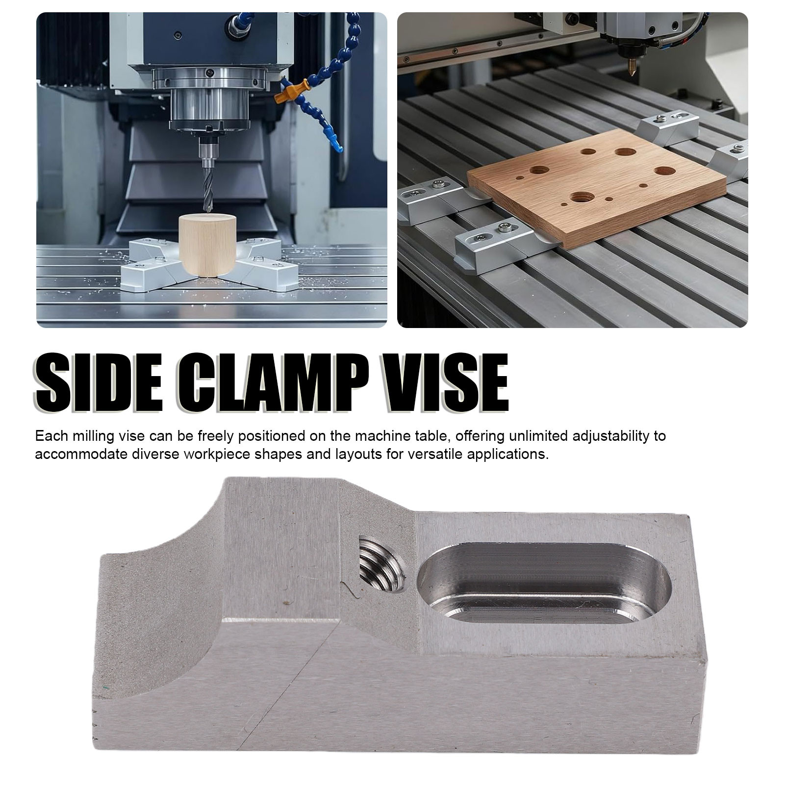 2PCS 사이드 클램프 바이스 S136H 금형강 경화  - Cnc Milling Machine 리뷰 및 가격