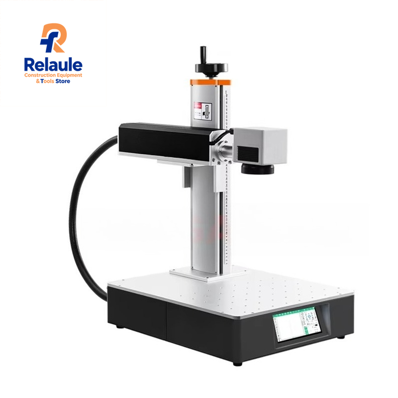 좋은 품질의 강력한 파이버 레이저 마킹기, 금속 조각기 - Rotary Axis Laser Engraver 리뷰 및 가격