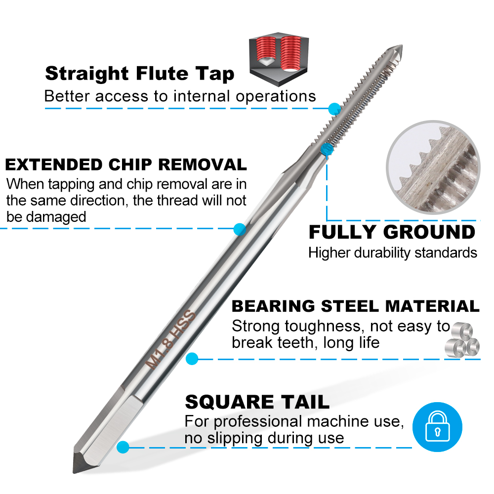 XCAN 1개 미니 나사 탭 우핸드 메트릭 스트레이트  - Cnc Router Bit 리뷰 및 가격