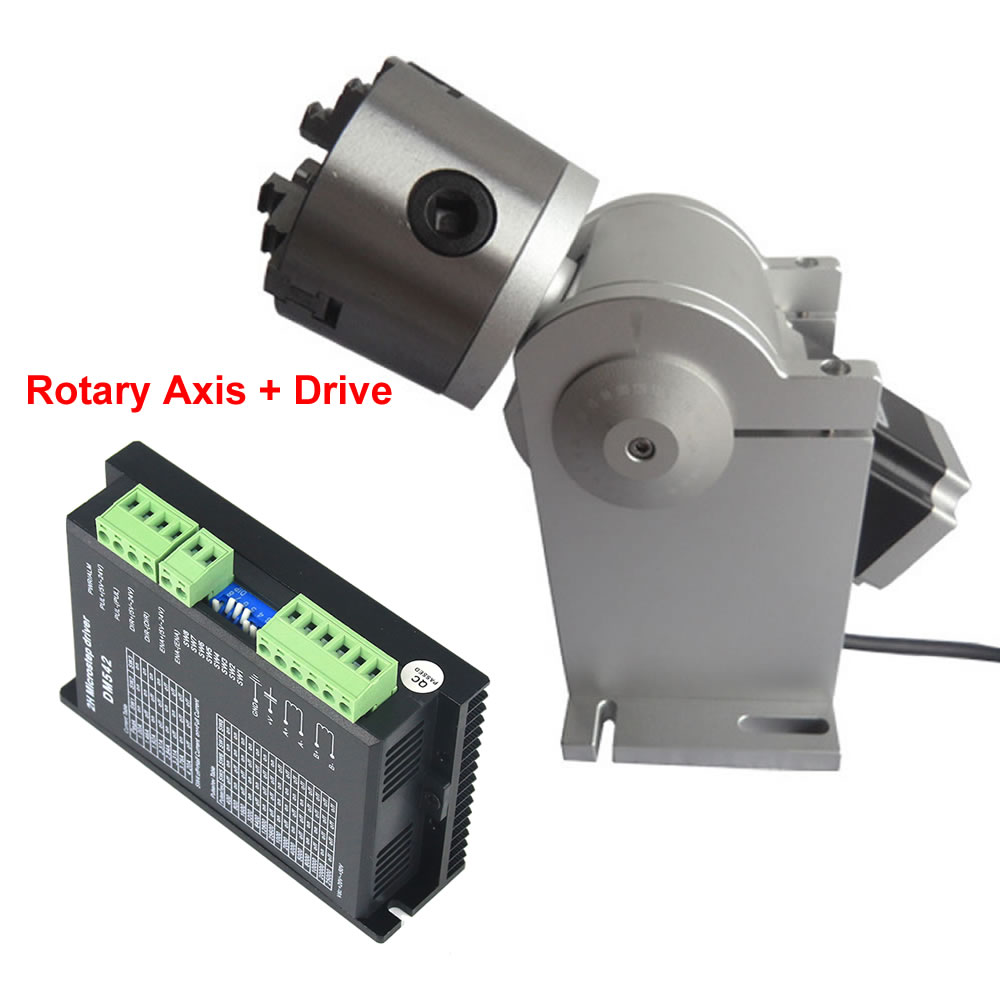 3개의 클로 로터리 축 80mm 척 3개의 조 4축 D - Rotary Axis Laser Engraver 리뷰 및 가격